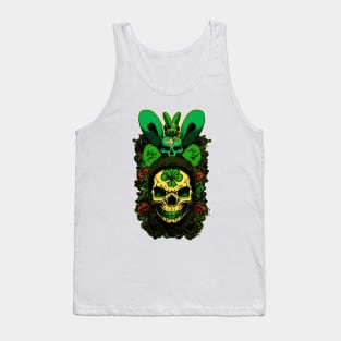 Graffiti Rabbit Skull Tank Top